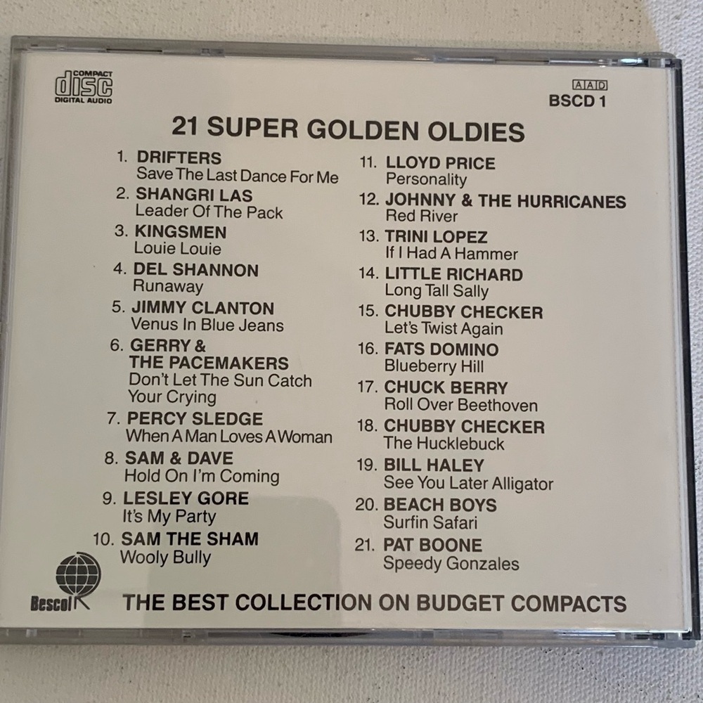 21 Super Golden Oldies CD 1987 Del Shannon Runaway Chubby Checker Little Richard - Picture 6 of 6